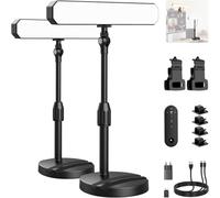 NEEWER BASICS Kit d'éclairage de Bureau LED avec Support/Pince pour écran 11"",Pack de 2 (12W), Lampe Bicolore CRI 95, Lumière Visioconférence Zoom Webcam d'Ordinateur,Compatible avec iPhone Vidéo,L10