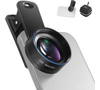 NEEWER BASICS Kit d'objectif macro 15x pour téléphone avec pince d'objectif 37 mm¿ accessoires pour appareil photo HD compatibles avec iPhone¿ Samsung et Android¿ LS-69