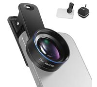 NEEWER Basics Kit d'objectif Macro 15x pour téléphone avec Pince d'objectif 37mm, Accessoires pour Appareil Photo HD Compatibles avec iPhone, Samsung et Android, LS-69