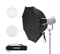 NEEWER BASICS Kit Softbox Octogonal pour Studio Photo, Enregistrement Vidéo Streaming,25.6"/65cm Mont Bowens à Dégagement Rapide/Grille/Diffuseur/Sac pour Éclairage Flash Stroboscopique Continu, NS33P