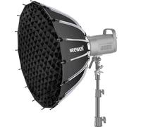 NEEWER Basics Kit Softbox Parabolique, 65cm, Monture Bowens, avec Diffuseurs de Lumière, pour Studio Photo, Enregistrement Vidéo, Streaming, éclairage, Compatible Godox, Aputure, NS37P