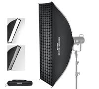 NEEWER Basics Kit Softbox Rectangulaire, 12"x47" Diffuseur de Lumière à Mont Bowens à Dégagement Rapide, Compatible avec Godox, Compatible avec Aputure, Éclairage de Studio Photo et Vidéo, NS14S