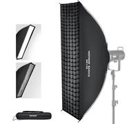 NEEWER Basics Kit Softbox Rectangulaire, 12""x47"" Diffuseur Lumière à Mont Bowens Soft Box Dégagement Rapide, Compatible avec Godox, Compatible avec Aputure, Éclairage de Studio Photo et Vidéo, NS14S