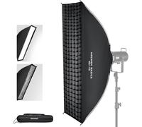 NEEWER Basics Kit Softbox Rectangulaire, 12""x47"" Diffuseur Lumière à Mont Bowens Soft Box Dégagement Rapide, Compatible avec Godox, Compatible avec Aputure, Éclairage de Studio Photo et Vidéo, NS14S