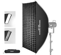 NEEWER Basics NS12S Kit de boîte à lumière rectangulaire à dégagement Rapide avec Bande de Montage Bowens, diffuseur de lumière Compatible avec Godox, Compatible avec éclairage Aputure Studio
