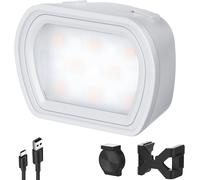 NEEWER Basics Lampe auxiliaire magnétique Compatible avec DJI OSMO Pocket 3 Creator Combo,Mini Lampe LED Rechargeable en Plastique 1,3W avec Supports améliorés pour Enregistrement de vlog, M21 Gris