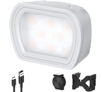 NEEWER Basics Lampe auxiliaire magnétique Compatible avec DJI OSMO Pocket 3 Creator Combo,Mini Lampe LED Rechargeable en Plastique 1,3W avec Supports améliorés pour Enregistrement de vlog, M21 Gris