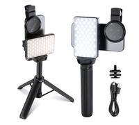 NEEWER BASICS Lampe LED pour Selfie&Tatouage Compatible avec iPhone, Filtre CPL à Clipser, Trépied, Support, Éclairage d'Appoint pour Photographie, Enregistrement Vidéo, Nourriture, Bijoux, BL120B