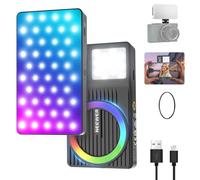 NEEWER Basics Lampe magnétique RVB pour Selfie pour iPhone MagSafe, Panneau Lumineux Double Face LED pour caméra Froide, CRI95 3000 mAh Rechargeable, Enregistrement de Webcam d'ordinateur Portable