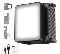 NEEWER Basics M20 Lampe LED Magnétique pour Caméra Compatible avec DJI OSMO Nano Action 3 4 5 Pro Cage NEEWER AC009 Pro Pocket 3 Accessoires, Mini éclairage de Remplissage en Plastique 5600K CRI95+