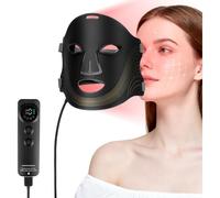 NEEWER BASICS Masque LED pour le visage, 7 modes, minuteur, panneau lumineux LED rouge et bleu, rechargeable en silicone 2000 mAh, pour soins de la peau à domicile et en voyage, M08