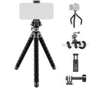 NEEWER Basics Trépied Flexible pour Téléphone, Mini Support de Bureau en Forme de Pieuvre, Perche à Selfie pour Smartphone Compatible avec iPhone GoPro DJI Insta 360 Caméra d'action Vidéo, TP001