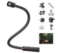 NEEWER BASICS ML01 Éclairage LED USB C pour Macrophotographie,4W IP54 Projecteur Flexible à Angle Faisceau Réglable 1700lux IRC95 avec 5 Colors RGB,Batterie 2500mAh,Griffe Froide,Pince,GOBO Accessoire