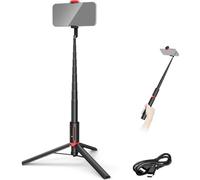 NEEWER BASICS Perche à Selfie Trépied Compatible avec iPhone Samsung et Android, Support de Voyage Léger en Métal de 57,9'' avec Support et Remote pour Enregistrement Vidéo et Tournage, PA991