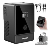 NEEWER Basics PS099E Batterie à Montage en V 6800 mAh/99 Wh Mini V Lock avec écran OLED, câble D Tap/Type C, PD65W USB C Charge Rapide, Sortie D Tap/BP/USB A/DC pour caméra vidéo, Moniteur, caméscope