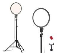NEEWER Basics R10L Anneau lumineux de 25,4 cm avec trépied de 160 cm/support de téléphone/télécommande compatible avec iPhone, éclairage LED bicolore 15 W CRI95+ pour enregistrement vidéo, selfie