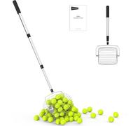 Neewer Basics Ramasseur De Balle De Tennis À Trémie Supérieure,Sans Se Baisser, Collecteur Cylindrique À Roulement Rapide, Picker Upper Pickleball Télescopique De 80 À 144cm Pour Jusqu'à 35 Ball,Tb05s