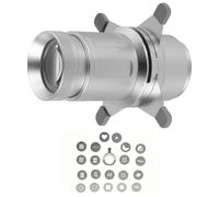 NEEWER Basics Snoot Optique Conique Spotlight Uniquement pour Lampe Torche FL10/FL20/FL10P, Projecteur 4 Fois Plus Lumineux avec Mise au Point Réglable,Angle Faisceau de 30°, 20 Gobos Métallique,LS01