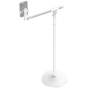 NEEWER Basics ST009 Support de téléphone au Sol avec Bras d'extension Horizontal, Support de téléphone Portable réglable Compatible avec iPhone Samsung pour Enregistrement vidéo, lit allongé, Base
