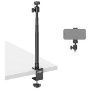 NEEWER Basics Support Bureau pour caméra avec Pince C&Support pour téléphone,trépied réglable de 28 à 79cm,Compatible avec Logitech OBSBOT Insta360 Ring Light Microphone,Charge maximale 1,5kg,DS034