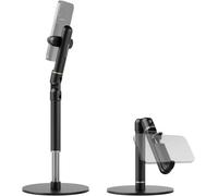 NEEWER Basics Support de Téléphone Portable pour Bureau, Pince de Fixation Réglable avec Base en Métal Lestée, Phone Stand de Table de Bureau Compatible avec iPhone 16 15 Pro Max Plus Samsung,ST006