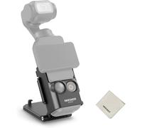 NEEWER Basics Support Magnétique Compatible avec DJI Osmo Pocket 3 et Creator Combo,Adaptateur d'Extension Multifonction,Support de Caméra en Plastique Inclinable à 180° avec Chiffon Nettoyage,AC015