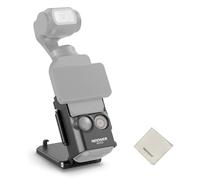 NEEWER Basics Support Magnétique Compatible avec DJI Osmo Pocket 3 et Creator Combo,Adaptateur d'Extension Multifonction,Support de Caméra en Plastique Inclinable à 180° avec Chiffon Nettoyage,AC015