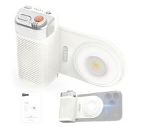 NEEWER BASICS Support Magnétique pour Phone avec Flash 2 en 1 Pour Selfie,Compatible avec iPhone Magsafe Android,Flash 9W,Éclairage d'Appoint LED Bicolore 3W(CRI 97+),Stand Ergonomique pour Vidéo,HS01