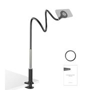 NEEWER Basics Support Magnétique pour Téléphone, Fixation à 360° pour Bureau, Bras Flexible, Compatible MagSafe iPhone Android et Samsung, Idéal pour l'Enregistrement Vidéo au Lit, PA151 Noir