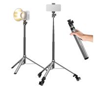 NEEWER Basics Trépied Light Stand avec Vis 1/4" et Support Téléphone, Tripod Réglable en Alliage d'Aluminium avec Roulette Amovible pour éclairage Photo Vidéo, DSLR, Caméra d'action, Webcam, ST012