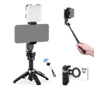 NEEWER Basics Trépied Selfie Stick Magnétique Compatible avec Magsafe iPhone Samsung Android,Support de Bureau pour Téléphone Portable,Extensible & Doté d'un Remote Détachable pour Vidéo,PA985 Noir