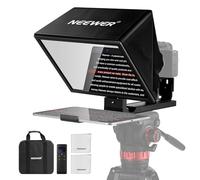 NEEWER BASICS X12B Téléprompteur Relevable en Alliage d'Aluminium 12'', Compatible avec iPhone, iPad, Tablette, Téléphone, Caméra, sans Assemblage, Contrôle à Distance et App avec Chiffon de Nettoyage