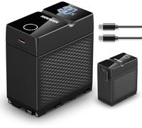 NEEWER Batterie de Rechange NP-F970 10500mAh, Charge Rapide PD 45 W, Charge Complète 2,3 H, OLED/USB A/C, pour Appareils Photo Moniteur Compatible avec Sony FX3 FX30 A7IV A7SIII Canon R5 R6 Nikon Z8