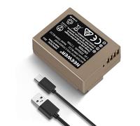 NEEWER Batterie de Remplacement DMW-BLC12 1100mAh pour Caméra Lumix DMC-G7 G85 G95 FZ300 FZ2500 DC-Z1000 II Sigma FP FP L V-LUX 5, Charge Complète Batterie en 2,3h avec Câble Charge Rapide USB Type C