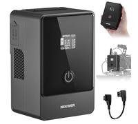 NEEWER Batterie Mini V Mount 6800 mAh 99 Wh, Charge Rapide bidirectionnelle 100 W USB-C PD 3.0, Temps de Charge Complet : 2,5 h, Compatible avec SmallRig caméscopes BMPCC 4K et 6K,PS099F Noir
