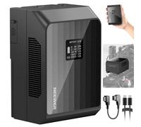 NEEWER Batterie Mini V Mount PS099EP, 6800 mAh, 99 Wh, 14,5 V, avec Charge Rapide PD de 100 W, Double USB C/D Tap/BP/USB A/Dual Ports DC, écran OLED, Compatible avec caméra BMPCC 4K 6K