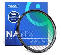 NEEWER Blue Streak Anamorphic Filtre optique HD en verre optique HD rotatif à 360 °, lumière diffusée anamorphe, effet spécial, 28 couches, cadre en alliage d'aluminium multi-résistant avec revêtement
