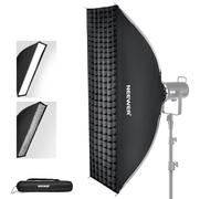 NEEWER Boîte à lumière dépliable Rapide avec Bande rectangulaire et Support Bowens avec diffuseurs/Grille en nid d'abeille/Sac Compatible avec Les Lampes vidéo Godox Aputure 120d Q4 Flash de Studio