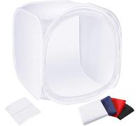 NEEWER Boîte de Lumière Tente de Shooting de Photo Studio 60x60cm avec Toiles de Fond de 4 Couleurs(Rouge Bleu Noir Blanc) pour Photographie