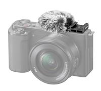 NEEWER Coupe-vent pour Griffe Froide pour Caméra Vlog Série ZV,Pare-Brise en Fourrure pour Microphone avec Adaptateur Montage,Accessoire Compatible avec Sony ZV-1F ZV-E10 ZV-1 ZV-E1 ZV-1 II,CA133 Noir