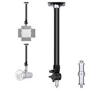 Neewer Bras de Fixation Murale de 38 à 60 cm, Longueur réglable avec Adaptateur Universel de 6,35 mm à 9,5 mm pour Studio Photo, lumière vidéo, monolights Photographie
