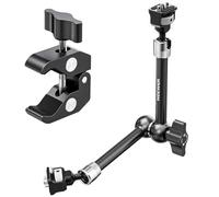 NEEWER Bras Magique Articulé 11" avec Super Pince, Support pour Moniteur Caméra avec Goupilles&Trou Positionnement Arri 1/4" 3/8" pour DSLR Action Cam Éclairage Compatible avec SmallRig Cage, ST16C