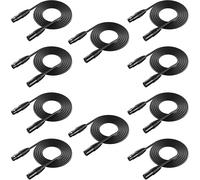 NEEWER Câbles de lumière XLR 10-Pièce 6.5 pieds/2 mètres Stage Câbles avec Signal à 3 Broches XLR Raccord Mâle à Femelle pour Globe de Lumière pour Projecteur avec XLR Entrée et Sortie