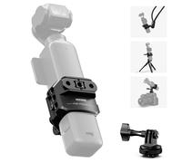 NEEWER Cage Pocket 3, Support d'enregistrement vidéo en Alliage d'aluminium avec Adaptateur d'extension de caméra d'action, Filetage 6,35 mm, Griffe Froide Compatible avec DJI Osmo Pocket 3 Creator