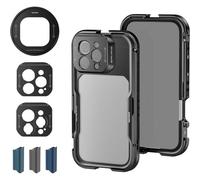 NEEWER Cage pour 16 Pro Max, Rig Stabilisateur Téléphone à Dégagement Rapide pour iPhone 16 Pro Max, Adaptateurs Filtre 67mm, Objectif 17mm & Objectif Monture T, Accès Total au Contrôle Caméra, PA074