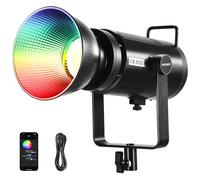 NEEWER CB200C 200W RGBWW COB LED Lampe Vidéo,APP/2.4G 360° Couleur 2500K-7500K (Duv±0.0003) 23000lux/m Bowens Coque Métallique Éclairage Continu Silencieux TLCI/CRI97+ pour Enregistrement Vidéo Photo