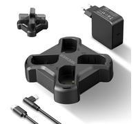 NEEWER Chargeur Batterie USB 4 canaux pour LP-E6/LP-E6N/LP-E6NH/LP-E6P Compatible avec Canon EOS R5 Mark II,6D Mark II,5D Mark III,5D Mark IV,Charge Rapide PD 45W avec Chargeur PD 45W, NW-P4