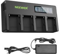 NEEWER Chargeur de Batterie NP-F à 4 canaux avec écran LCD, Compatible avec Sony NP-F550 F570 F750 F770 F930 F950 F960 F970 FM50 FM500H QM71 QM91 QM71D QM91D