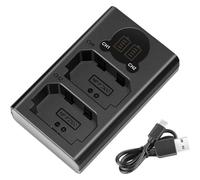 NEEWER Chargeur Double USB Compatible avec Batterie Sony NP-FZ100, Compatible avec Les appareils Photo Sony ZV-E1, FX3, FX30, A1, A9 II, A7R V, A7S III, A7 IV, A6600, A7C, conçu avec écran LCD