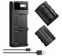 Neewer - Chargeur Duo + 2 batteries Sony NP-F970